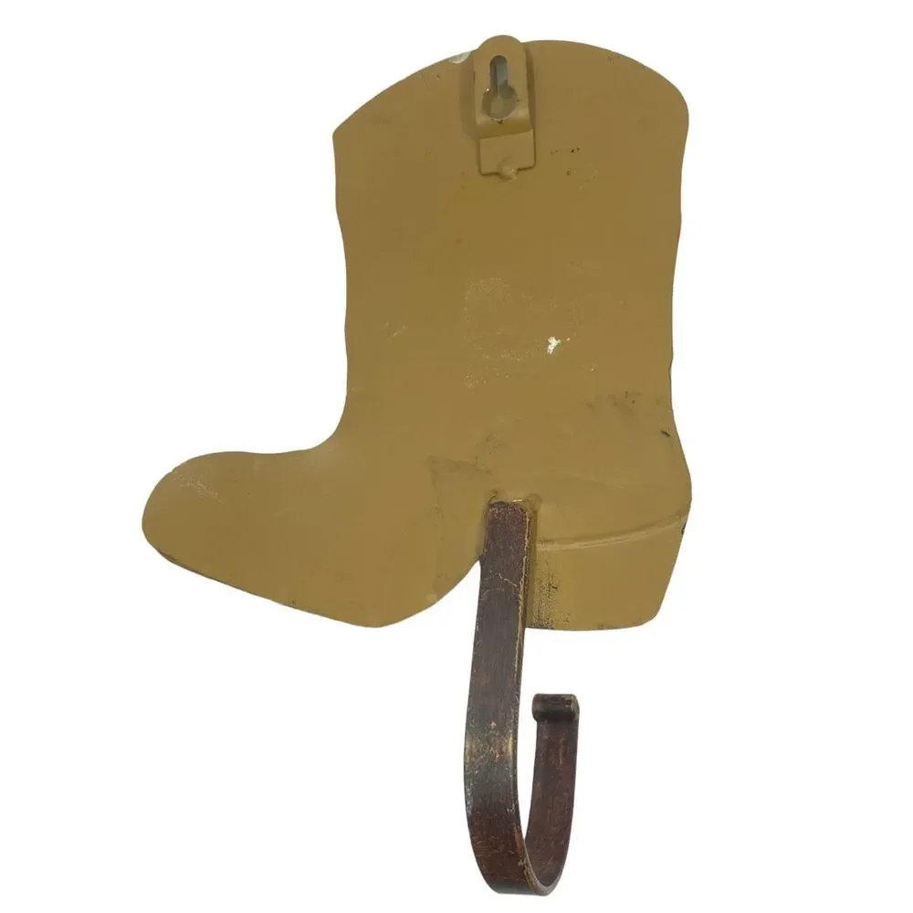 Vintage Metal Cowboy Boot Cap/Coat Hook